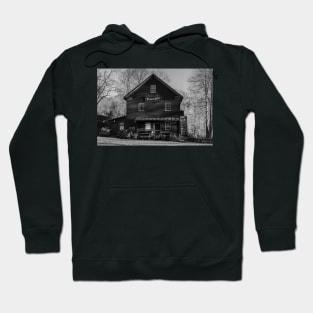 Henry Tingler's Mill - Black and White Paint Bank Virginia Hoodie